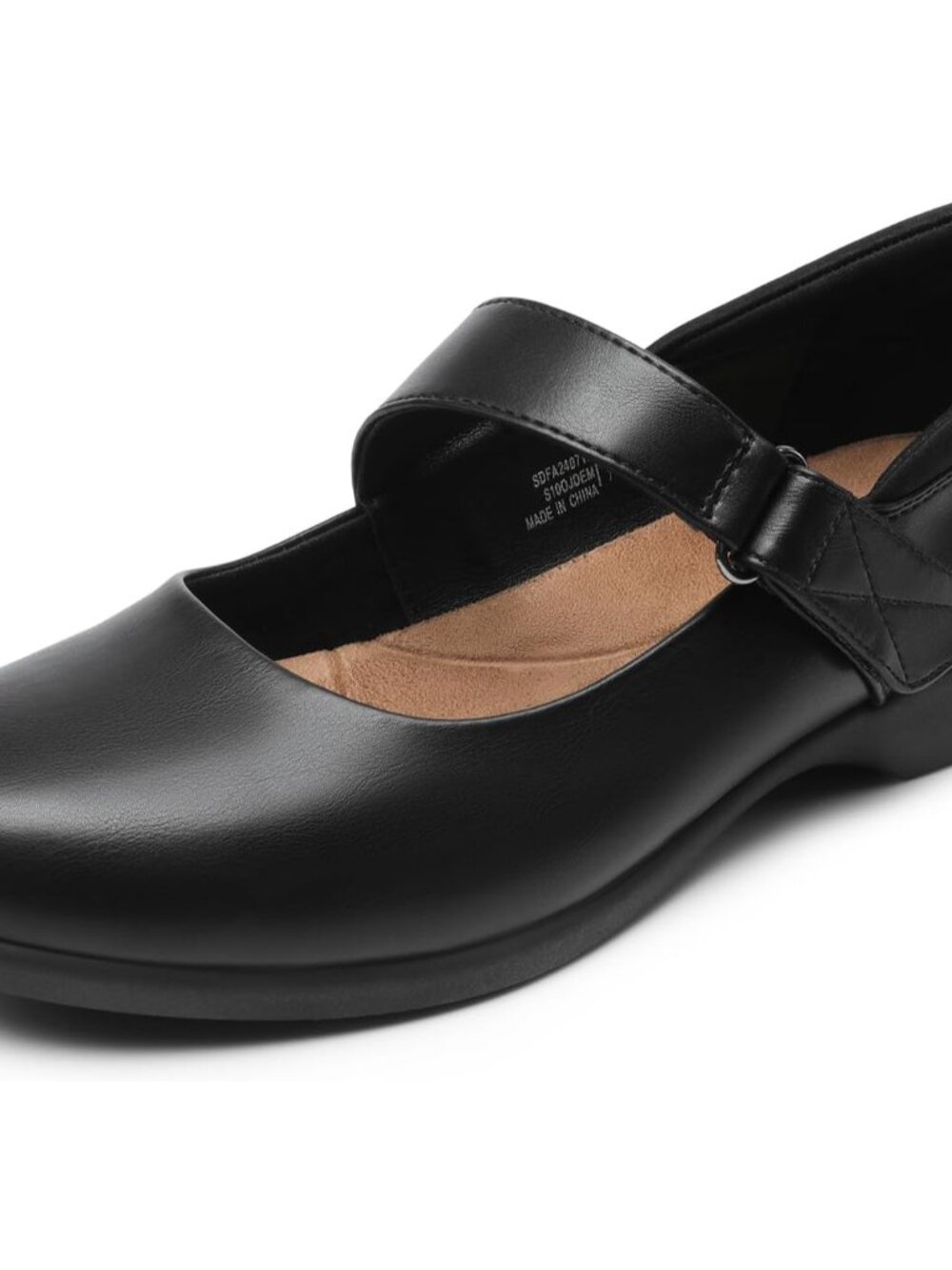 Women's Mary Jane Flats Ankle Strap Shoes | 3D Memory Foam Insole, Lightweight T